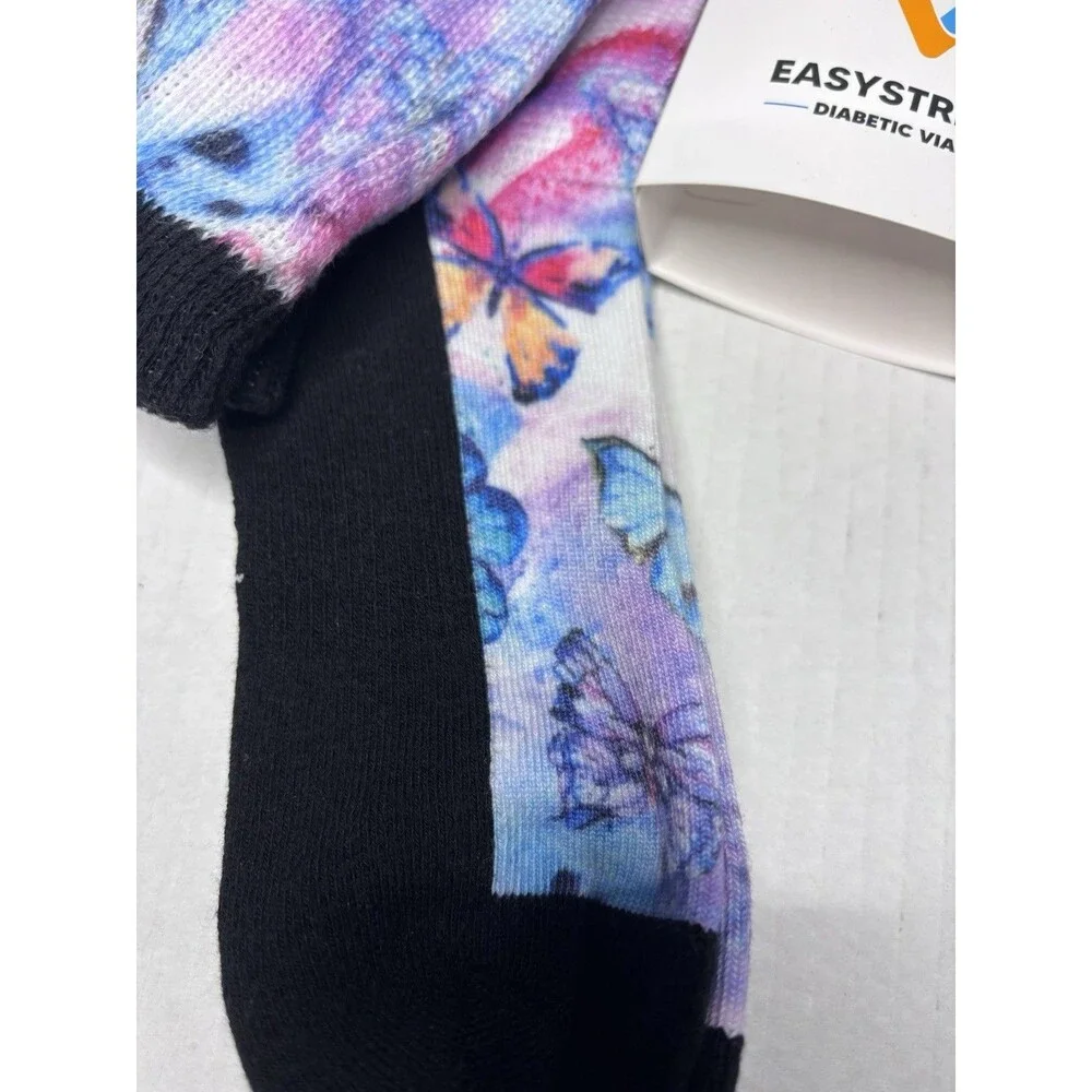 Viasox diabetic socks Butterfly Large Women 10-13 Men 9-12